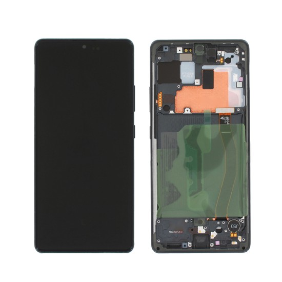 Touch+Display com Frame Samsung Galaxy S10 Lite 2020/ G770 6,7" Service Pack (GH82-21672A/22045A/21992A) Preto